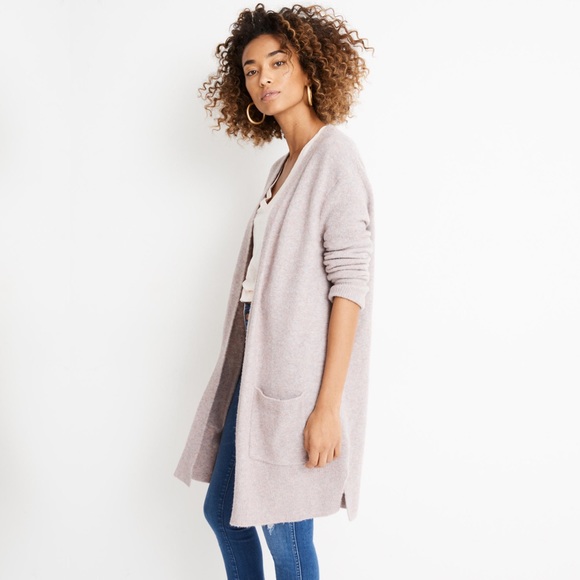 madewell  kent open front cardigan in coziest yarn - Picture 5 of 13